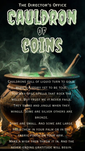Department of Health and Welfare Cauldron of Coins Graphic
